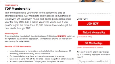 You can join TDF as a local or "national" member.