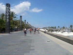 Wear your shoes in La Barceloneta, Barcelona