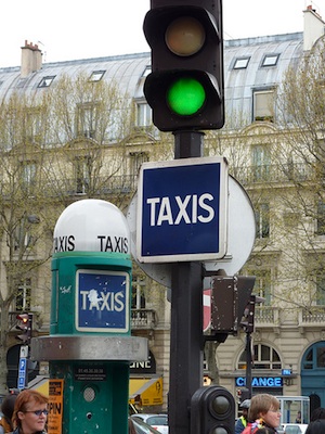 Taxi stand Paris