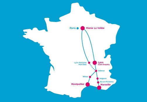 Ouigo, the ultra-cheapo high-speed train, serves a limited number of destinations.