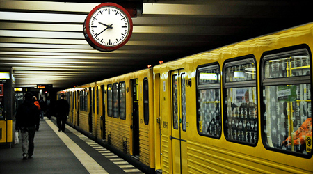 yellow subway in Berlin