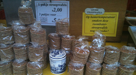 Stroopwafels at a street vendor