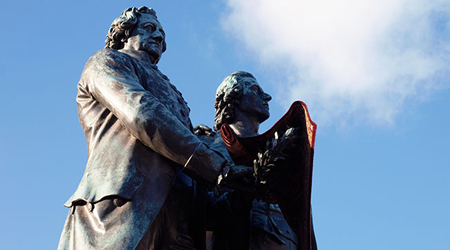 Goethe & Schiller statue