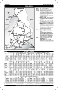 European Rail Timetable map