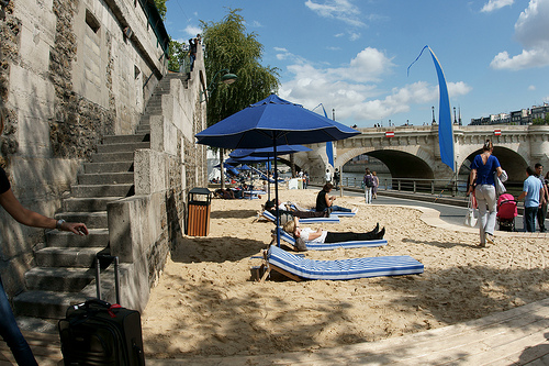 Paris summer beach