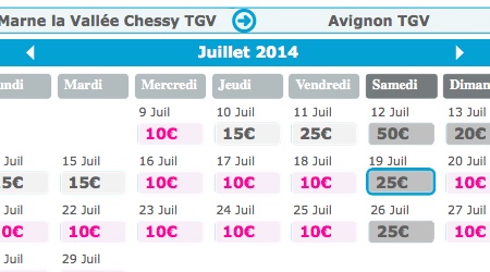 Ouigo ticket booking website screenshot
