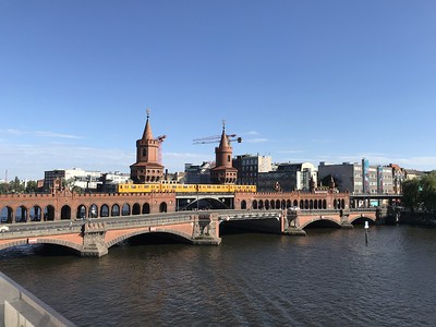 aerial view of Oberbaumbrücke
