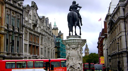 man and horse statue in London