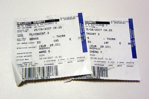 Buy those Greek ferry tickets directly from the ferry operator in euros, not a third-party resller who might offer the sale in dollars. Photo: please