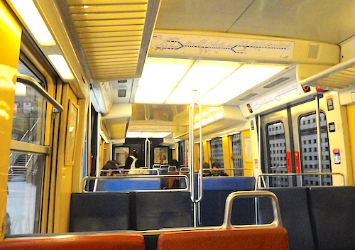 Riding the RER B to central Paris offers a no-frills welcome to the city. Photo: EuroCheapo