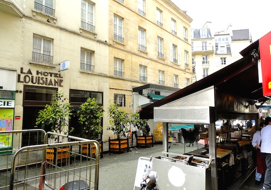 The Hotel La Louisiane is located in the heart of the St. Germain des Pres neighborhood. (Read our review)