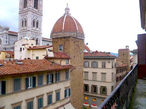 The million-dollar view from a cheapo room at the Medici. Photo: EuroCheapo