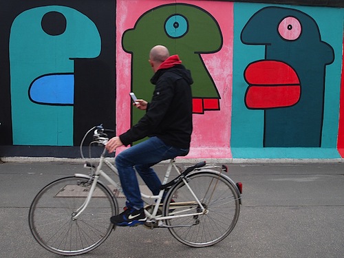 Berlin Wall Biker