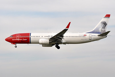 Norwegian Air airplane in sky