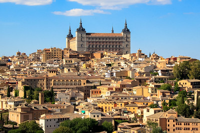 aerial view of Toledo, Spain