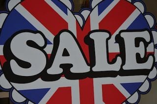 London Sale sign