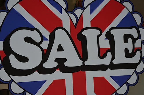 London Sale sign