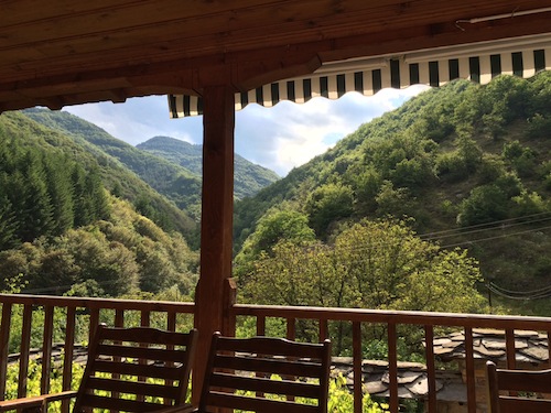 The view was just as nice as the company each evening on the tavern porch.