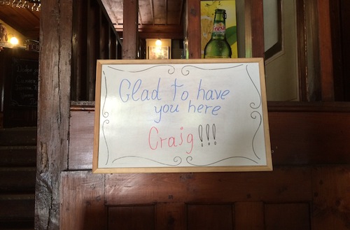 A personal greeting was a wonderful way to start your visit. Photo: Craig Nelson