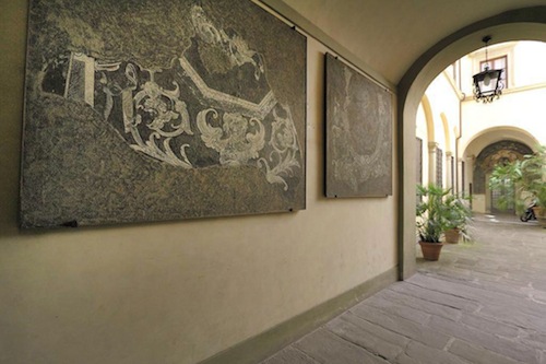 The classy courtyard at Hotel Bavaria. 