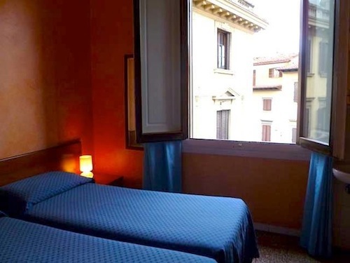 A super cheap room with a view at Hotel Giappone. 