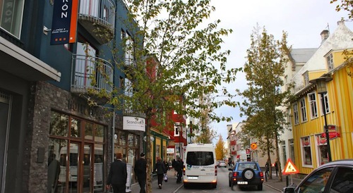 colorful buildings on a street