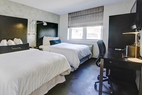 Rooms are small but modern and ultra-comfortable at Solita Soho Hotel. 