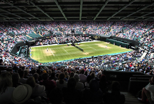 A view from the cheap seats at Wimbledon. Photo: UYM