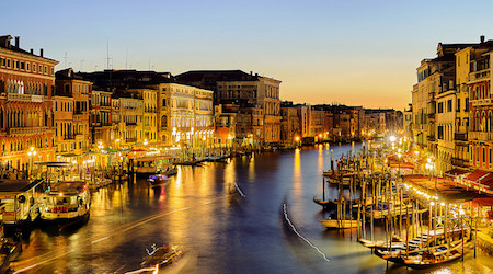 Venice at night