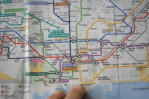 Barcelona Metro Map