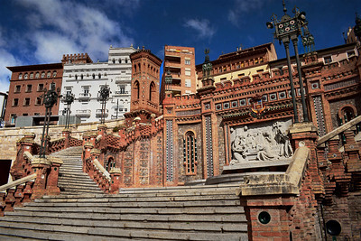 large, ornate outdoor staircase