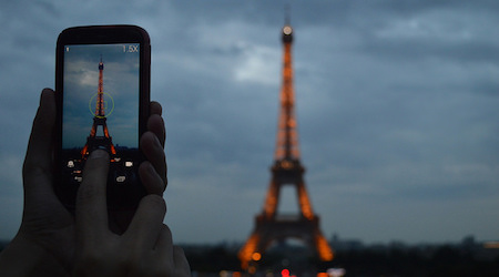 Cell Phone Eiffel Tower