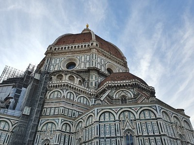 worm's eye view of Duomo in Florence
