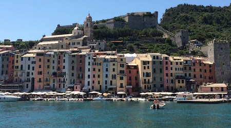colorful buildings on coast of Portovenere