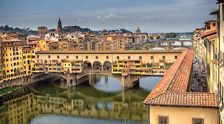 Ponte Vecchio bridge in Florence