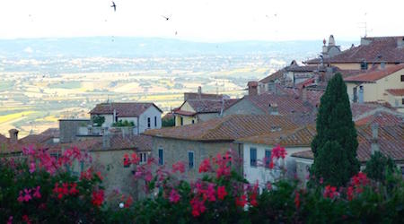 Aerial view of Tuscany