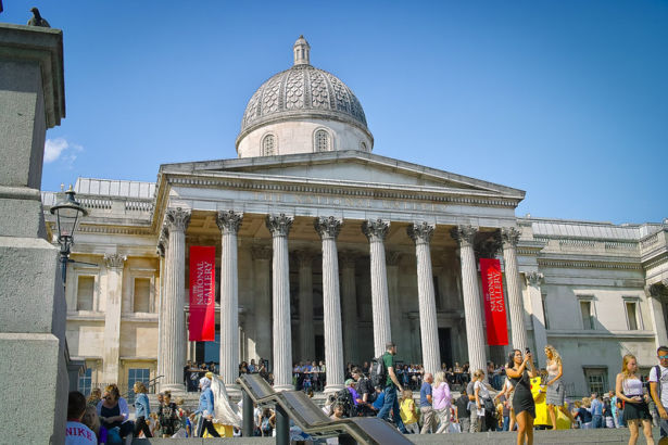 National Gallery entrance in London