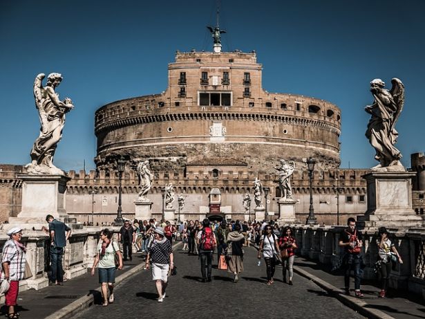 bridge leading to Colosseum
