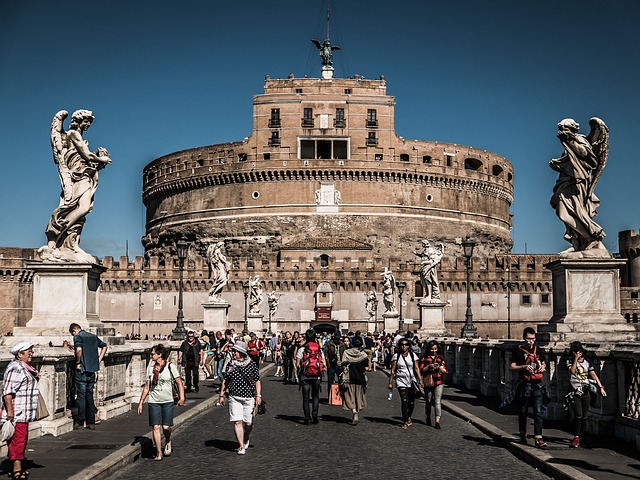 bridge leading to Colosseum