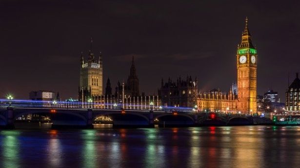 Big Ben in London at night