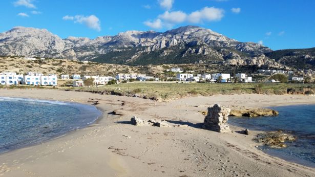 Two Coves along Lefkos Beach in Karpathos