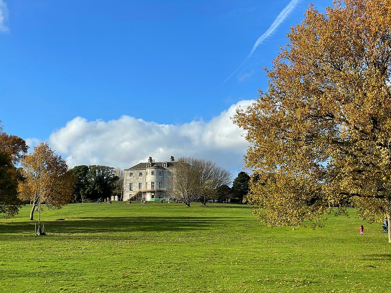 mansion on green hill at Beckenham Place Park