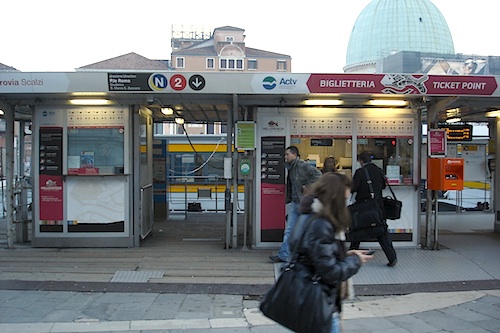 Vaporetti stand Venice