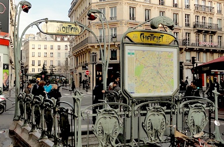 Metro Chatelet entrance Paris