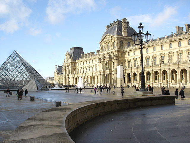 The Louvre with Glass Pyramid