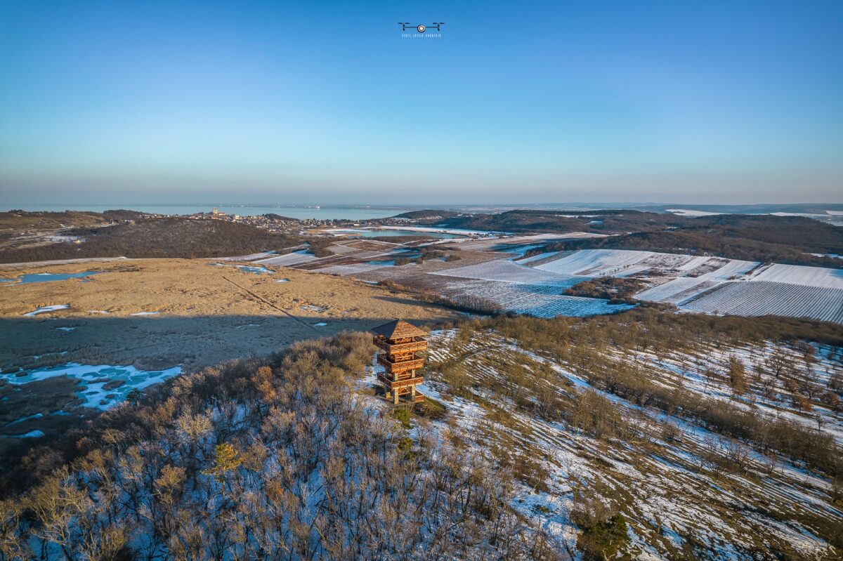 Tihany, Balaton, tél, téli kirándulás, természet, kilátó, Őrtorony-kilátó, január