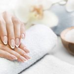 A French manicure in two minutes flat